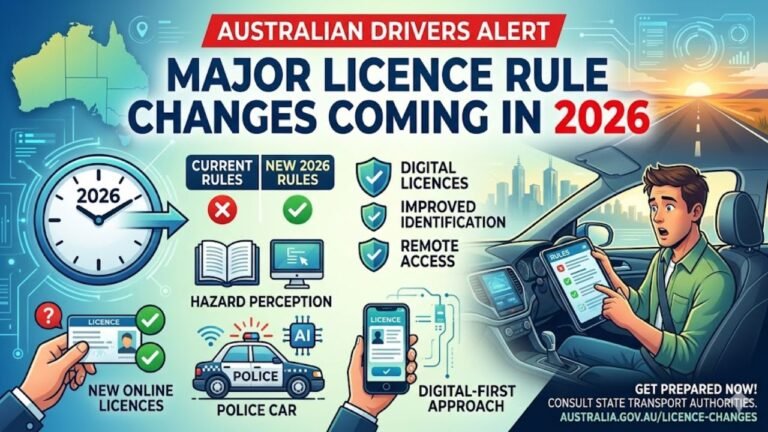 Australian Drivers Alert: Major Licence Rule Changes Coming in 2026