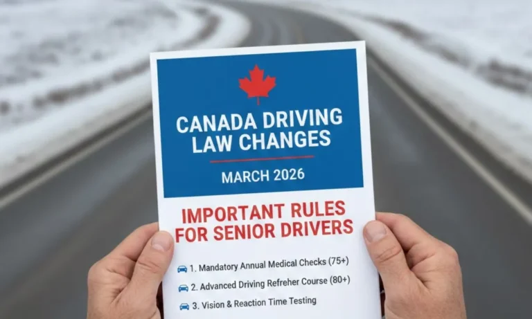Canada Driving Law Changes March 2026: Important Rules for Senior Drivers