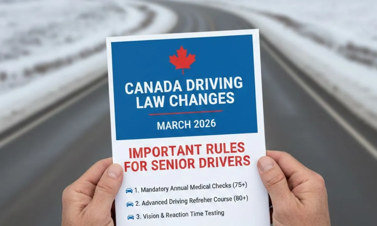 Canada Driving Law Changes March 2026: Important Rules for Senior Drivers