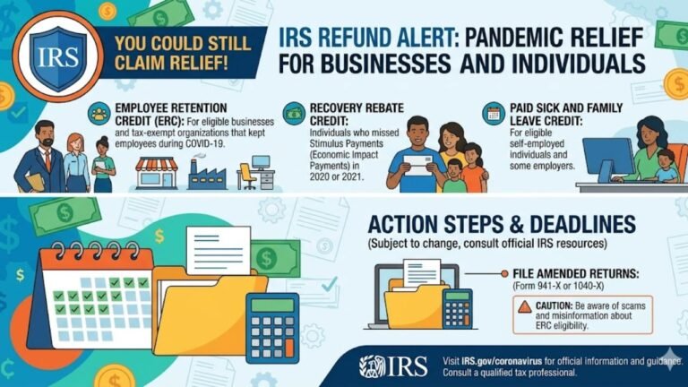 IRS Refund Alert: Businesses and Individuals Could Still Claim Pandemic Relief