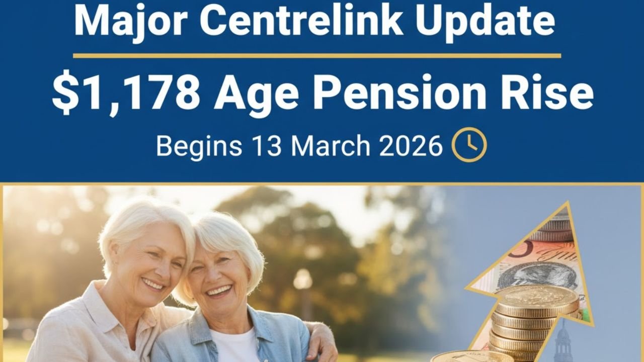 Major Centrelink Update: $1,178 Age Pension Rise Begins 13 March 2026