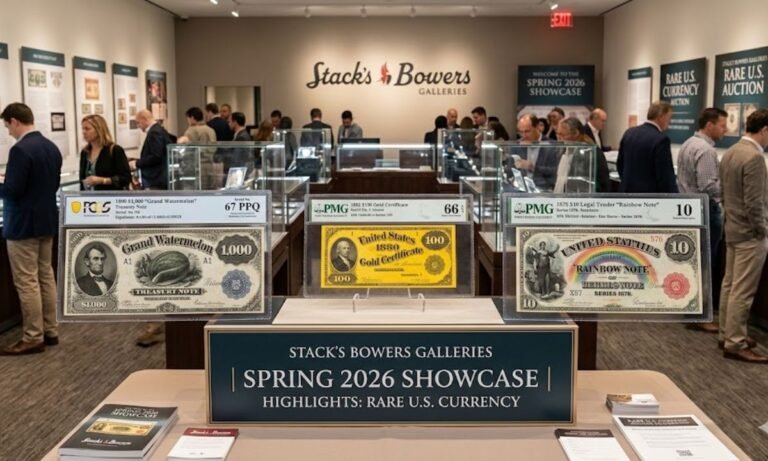Rare U.S. Currency Highlights at Stack’s Bowers Galleries Spring 2026 Showcase