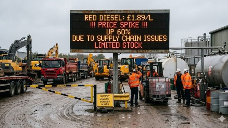 Red Diesel Price Spike Hits 60% Due to Limited Supply Chain Issues