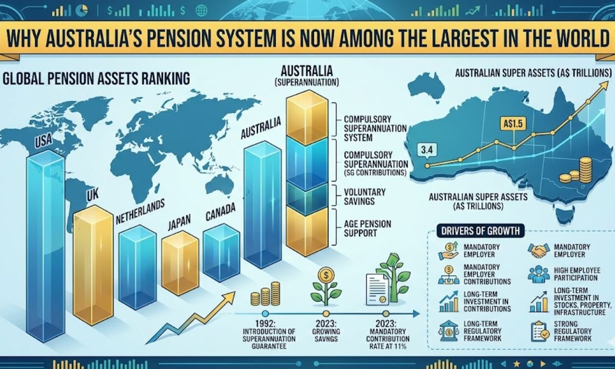 Why Australia’s Pension System Is Now Among the Largest in the World